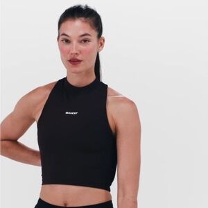 Bandit STRIPED CADENCE™ VASO RACE CROP - BLACK / FIG